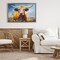 Stupell Industries Moody Longhorn Portrait Floating Frame, design by LSR Creative Studio